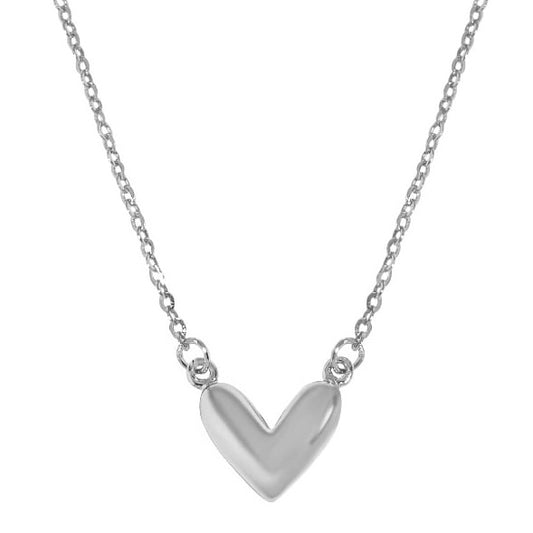 Silver Heart Minimalist Necklace
