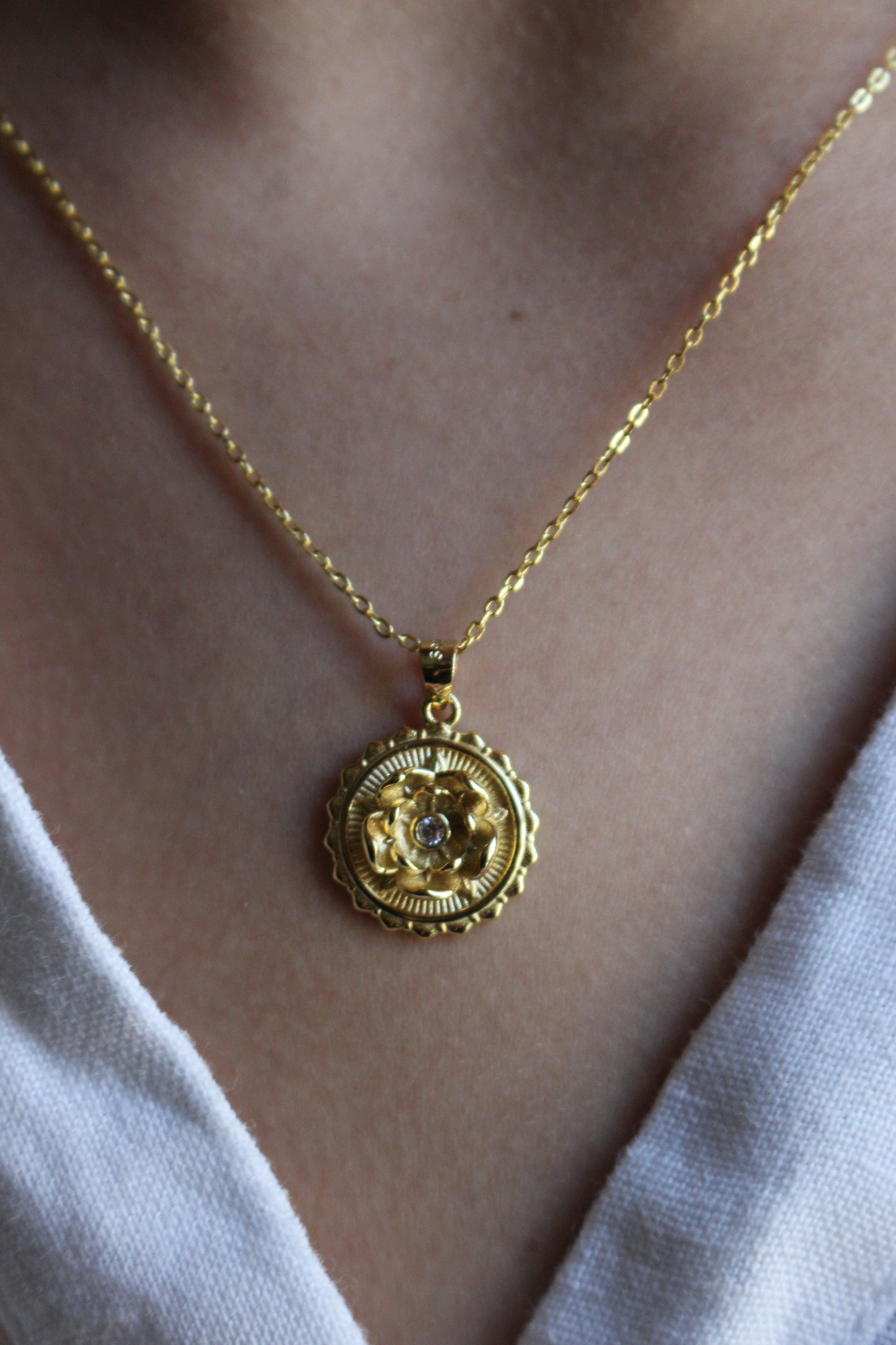 Mary Tudor Rose Necklace
