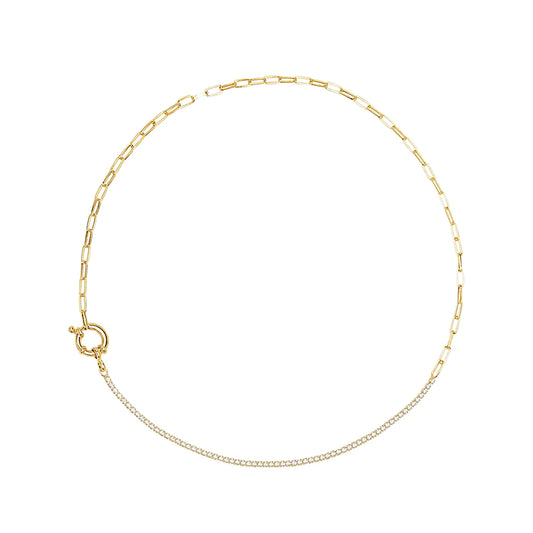 Mirage Gold Tennis Necklace